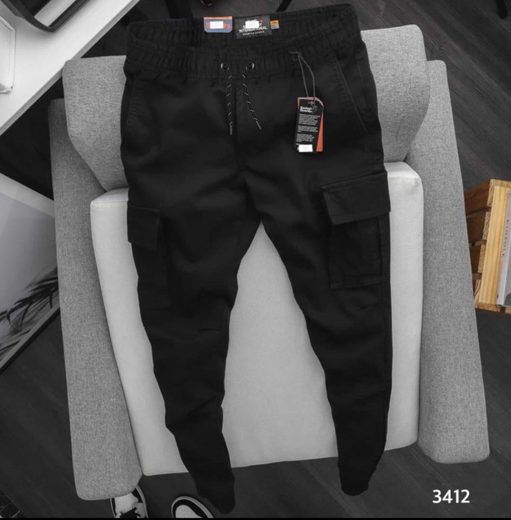 Cargo Pants Black - 3412