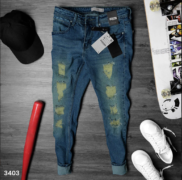 Dirty Blue Major Ripped Jeans - 3403