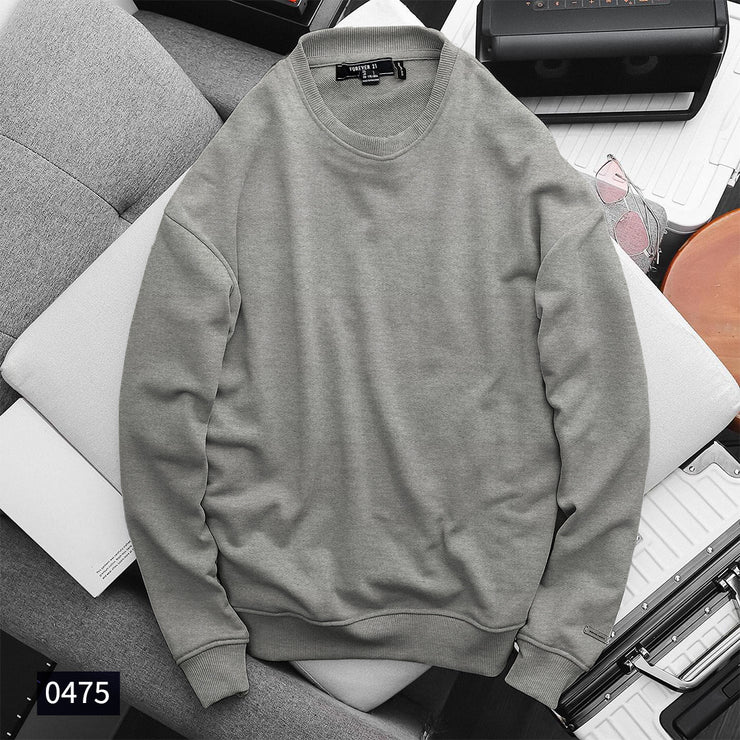 Sweatshirt Plain - Grey 0475