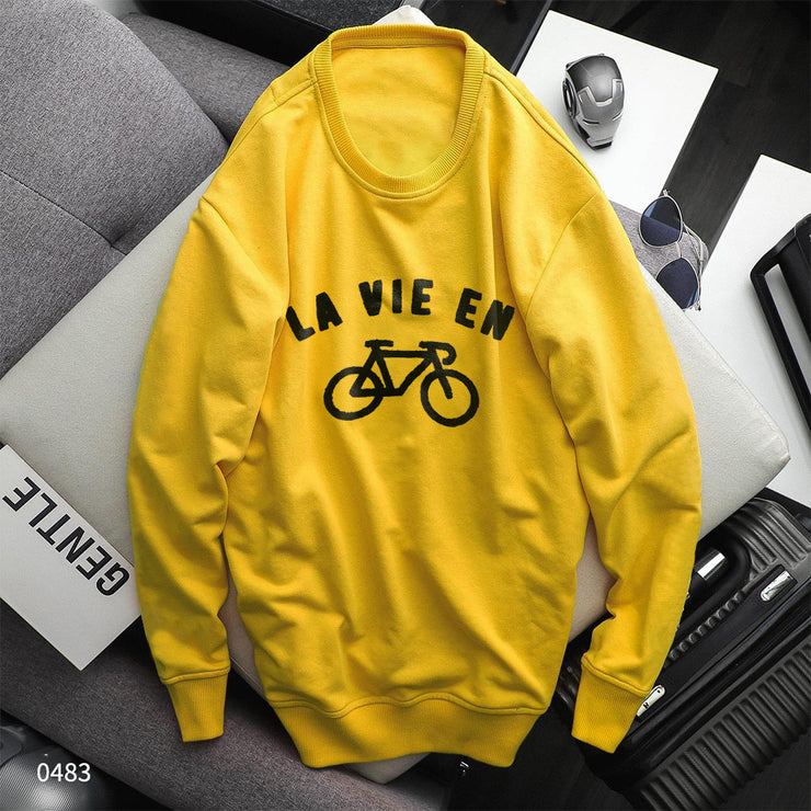 Sweatshirt Cycle Logo - Yellow 0483