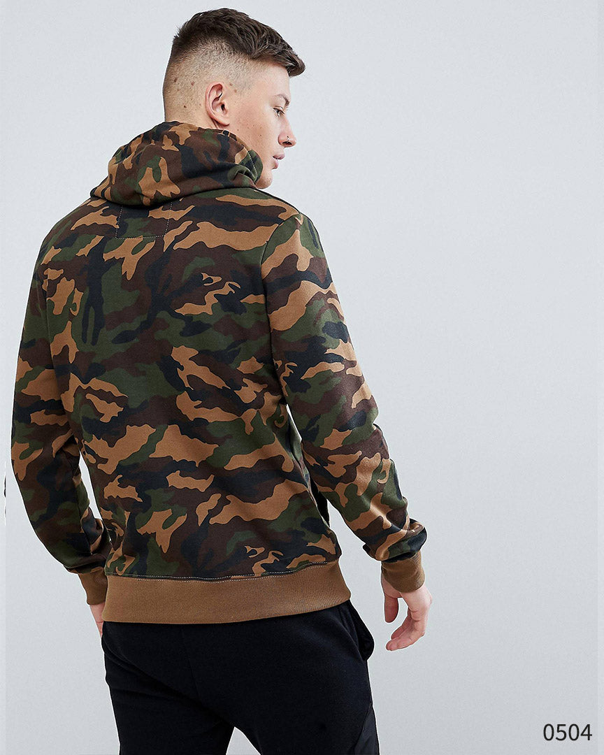 Pull Bear Camouflage Hoodie Denim House 2.0