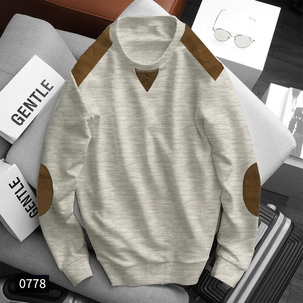 Off White Fleece Sweatshirt -0778