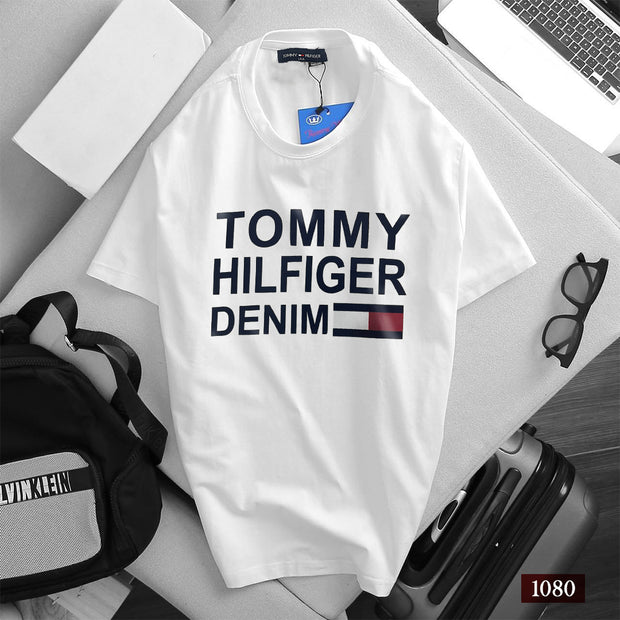 Tommy Hilfiger White T-Shirt  - 1080