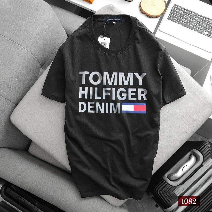 Tommy Hilfiger Charcoal T-Shirt  - 1082