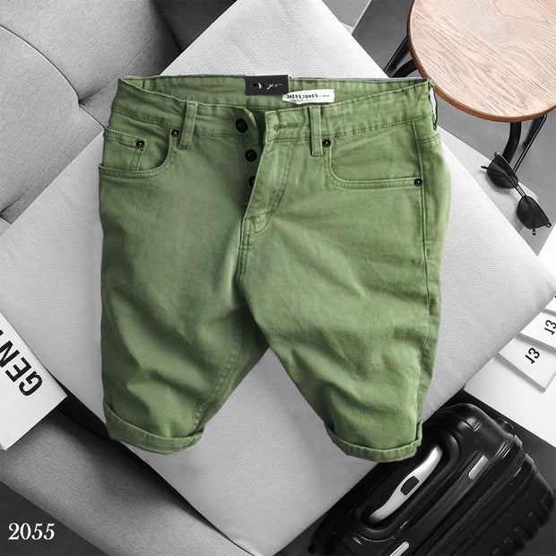 Denim Shorts -  Green 2055