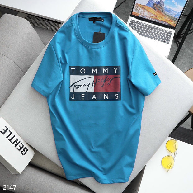 Tommy Hilfiger Light Blue T-Shirt  - 2147