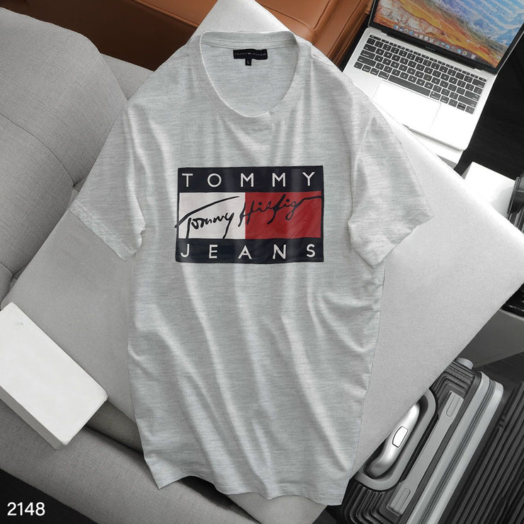 Tommy Hilfiger Light Grey T-Shirt  - 2148