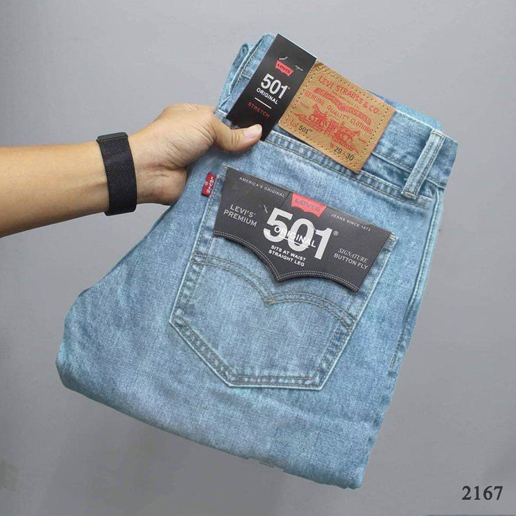 Levi's Light Blue Jeans - Slim Taper Fit /
