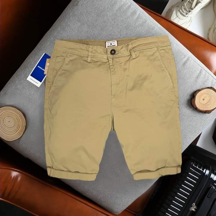 Chino Shorts Khaki Plain - Zara