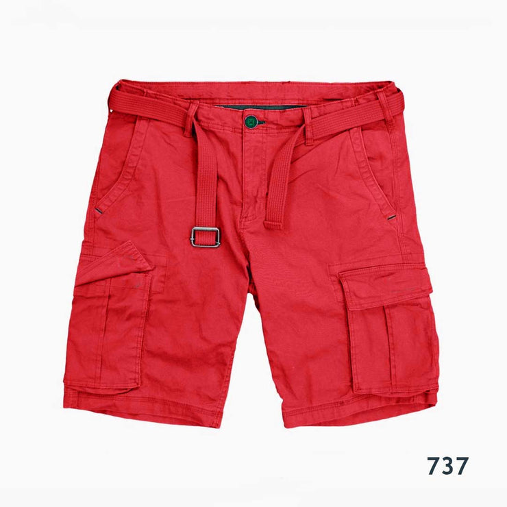 Red Cargo Shorts -CHSH.0737.