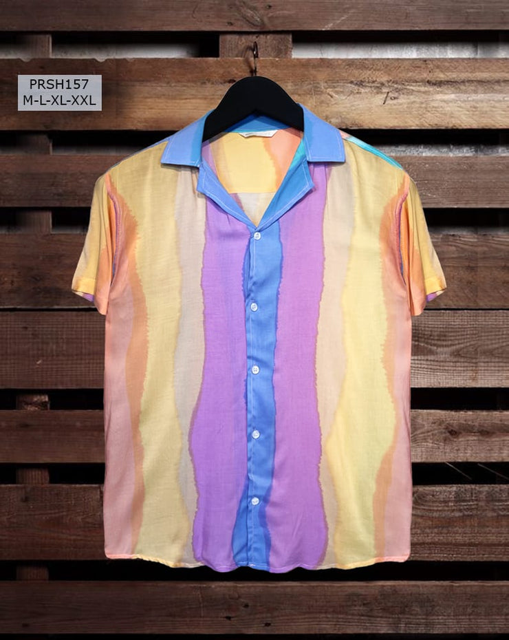 Printed Shirt - PRSH157 (Multi Stripe)