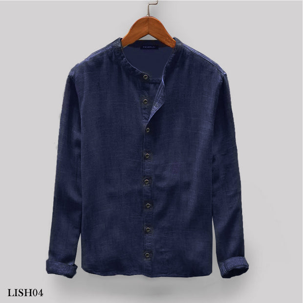 Linen Shirts - Dark Blue (LISH04)