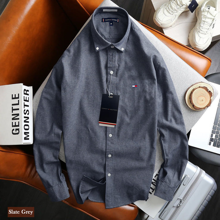 Tommy Hilfiger Formal Shirt - Slate Grey