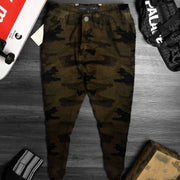 Camouflage Cotton Jogger Pant - Green