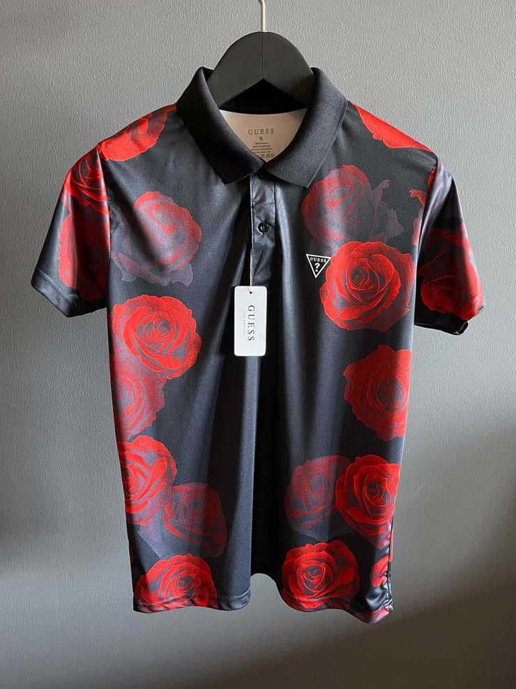 Black Rose Polo Shirt - 0655