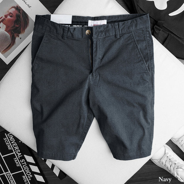 Chino Shorts - Navy texture